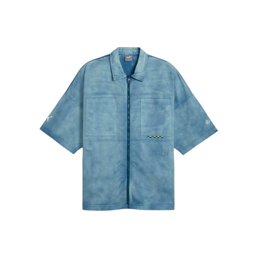 Новая футболка PUMA x Mercedes AMG Petronas F1® Team X Mad Dog Jones SS24 Мужская Океанский синий 623701-07