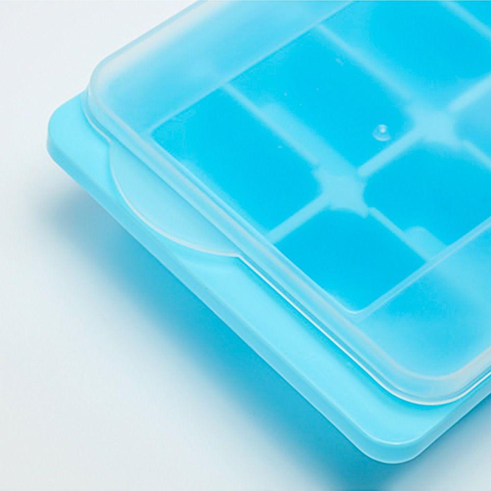 With Cover Ice Cube Tray Kitchen Reusable Ice Cube Box Ice Storage Box Ice Making Mould Ice Lattice