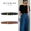 Women's Wide Leather Belt for Jeans & Casual Pants - Unisex & Versatile
