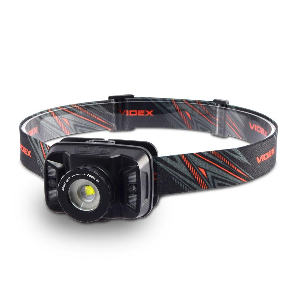 Latarka Czołowa Taktyczna Led 5W Akumulator Na 20H 270Lm Zasięg 53 M Ip65  Vlf-H045Z Videx
