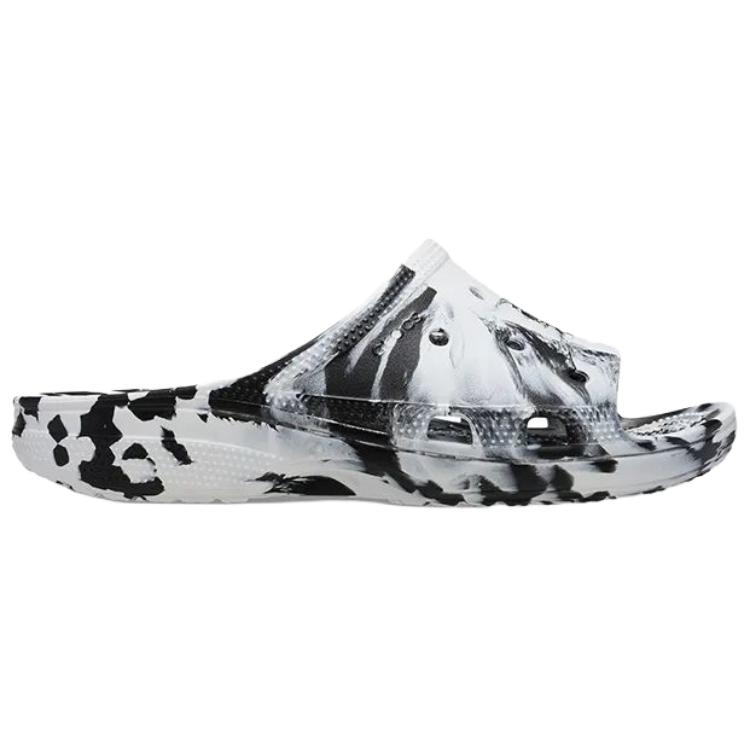 Crocs Классические удобные шлепанцы с открытым носком из ЭВА, сандалии-слайды против натирания, женские сандалии, черные, белые, 211832-066