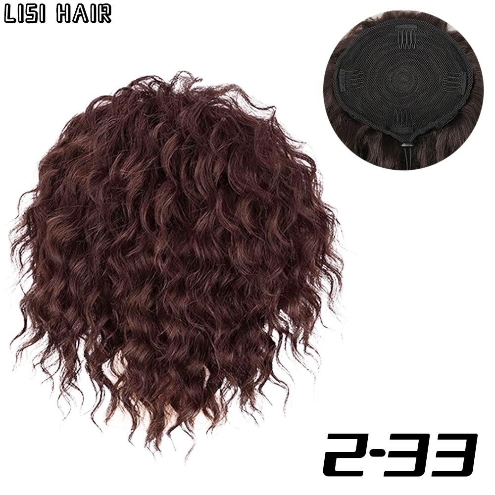 XINRAN Синтетический короткий вьющийся хвостик, светло-русый парик, хвостик на шнурке для женщин, мягкая натуральная повседневная одежда