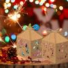 6 шт. Рождественские подарочные коробки Многоразовые бумажные коробки для конфет с полым дизайном для дня рождения, девичника, свадьбы, рождественской вечеринки, держатель для сувениров