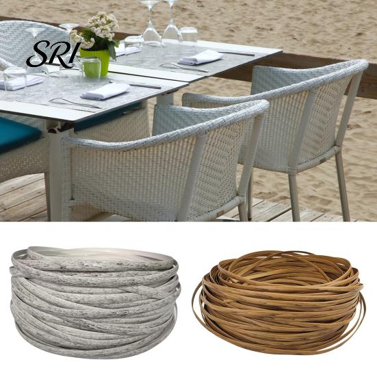 DIY Wicker Repair Kit 120FT Synthetic Embossing Rattan Fix Materials Waterproof Chair Basket Furniture Plastic Flat Supplies
