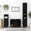 VidaXL Bathroom Cabinet Black 30x30x100 Cm Engineered Wood 831549
