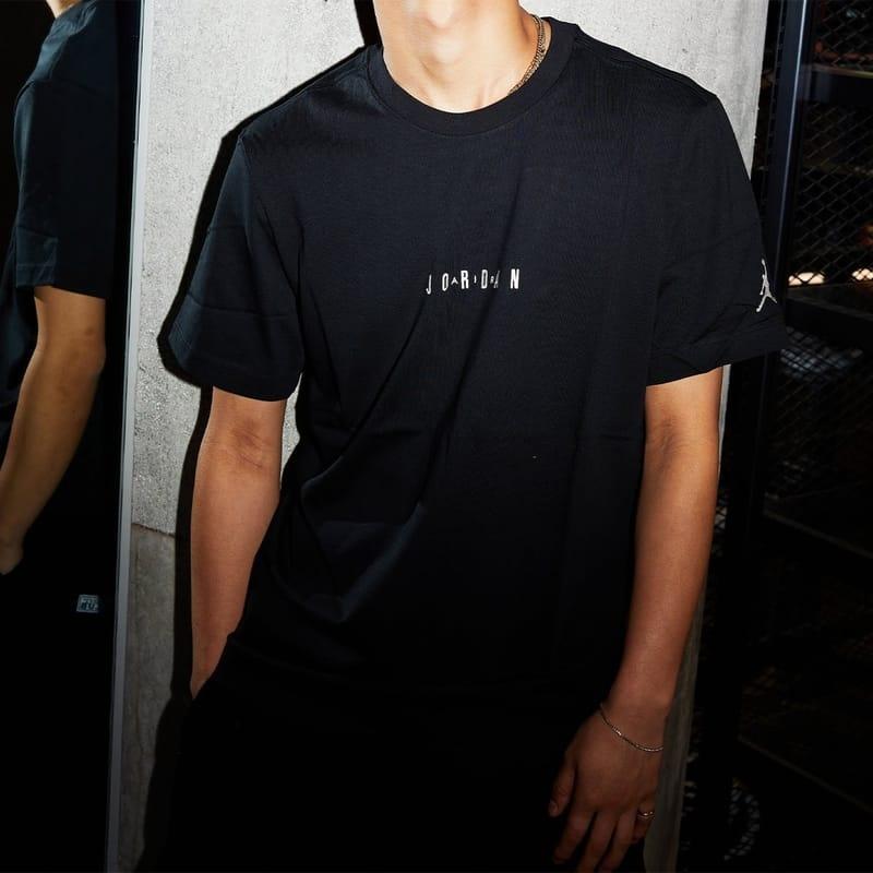 Air Jordan Embossed Air Crew T-Shirt 'Black' Men's DM3183-010