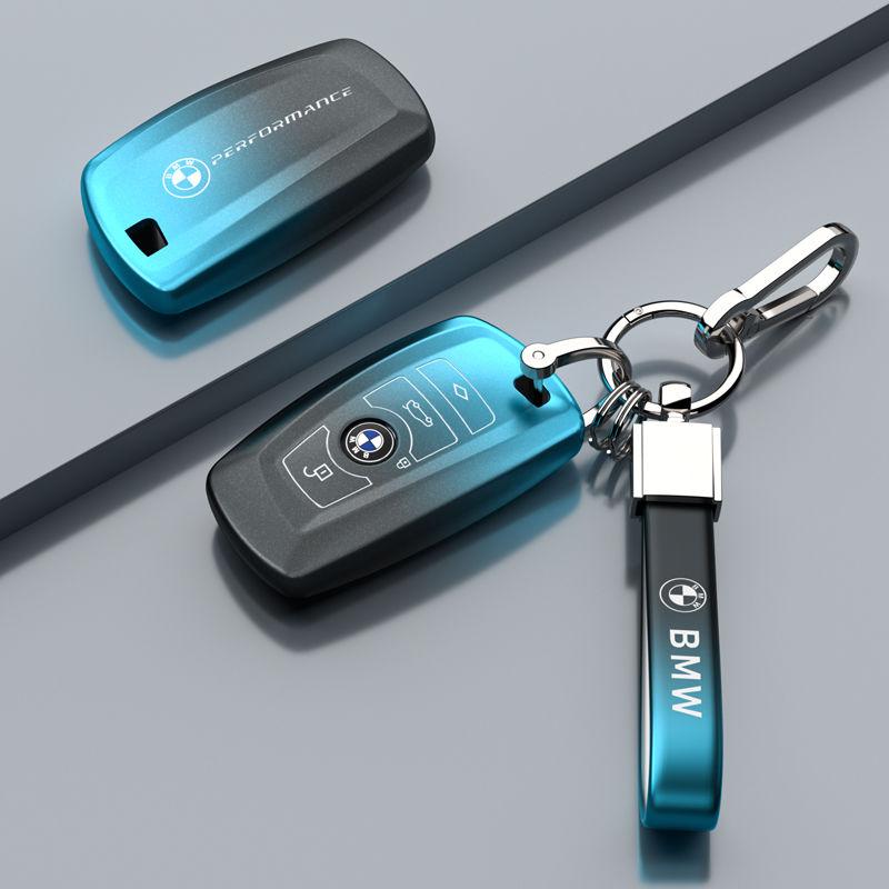 AAAQS1 Car Logo Zinc Alloy Key Case Bag Smart Remote Interior Auto Accessories For BMW F20 G20 G30 X1 X3 X4 X5 G05 X6 X7 G11 F15 F16