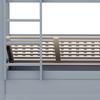 Children's Bunk Bed 90 * 200 Solid Wood Hydraulic Storage System, Sturdy and Durable Storage Bed for Children Grey