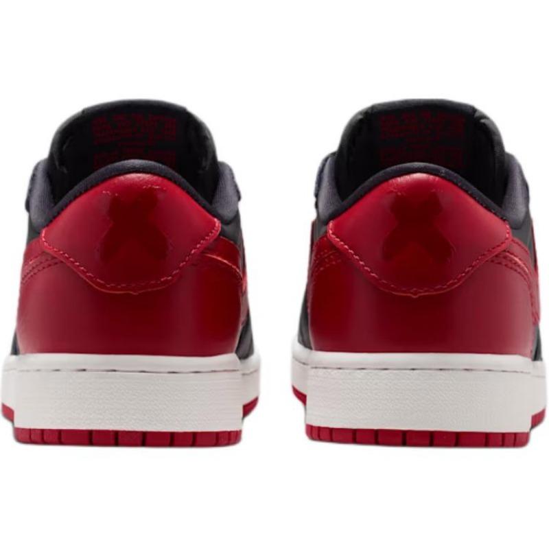 Air Jordan 1 Retro Low OG "Banned" GS классические удобные низкие баскетбольные кроссовки черные/красные/белые унисекс IW6277-001