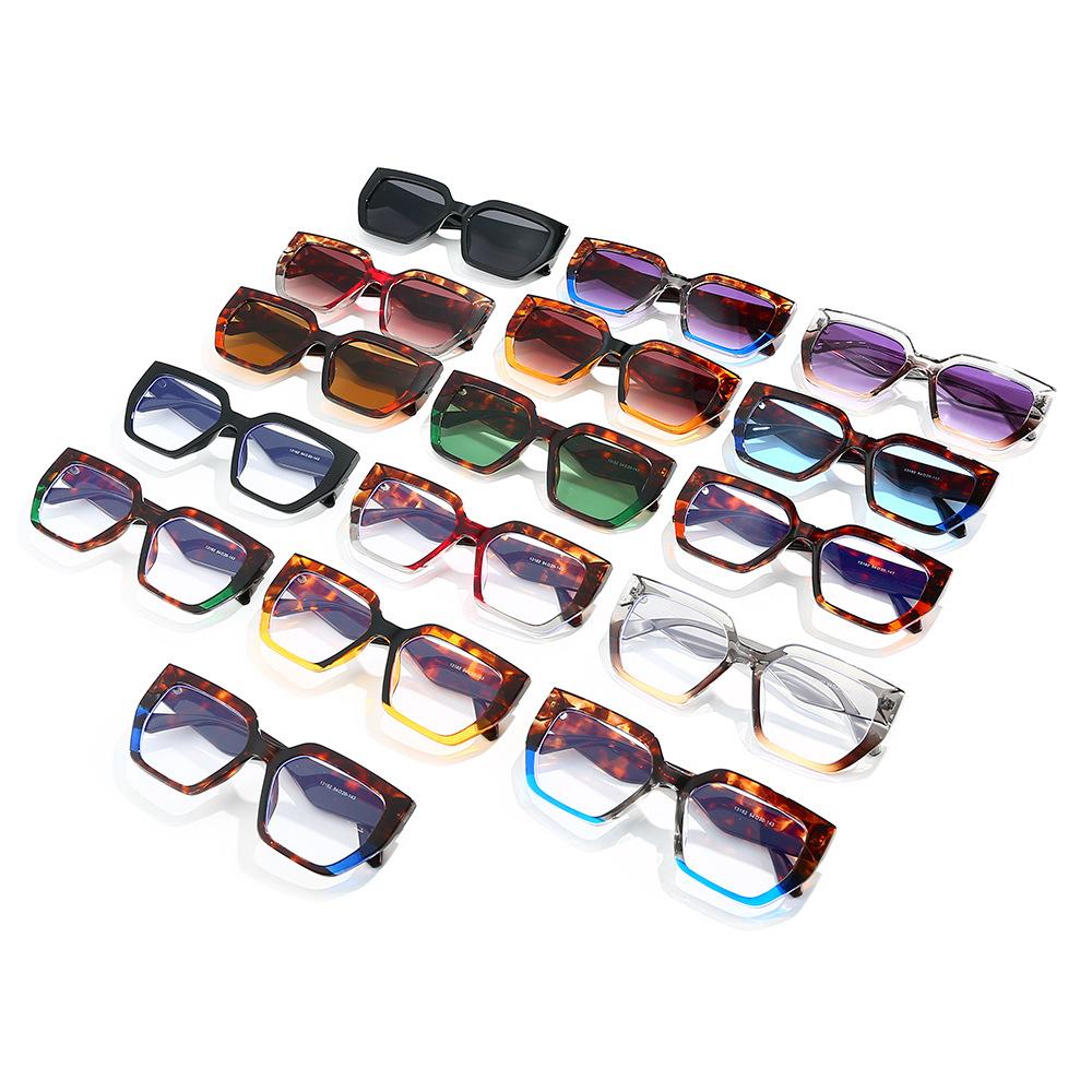 2025 New Arrival Concave Frame Square Sunglasses with Contrast Color Oversized Retro Chic for Unisex with UV400 Lenses