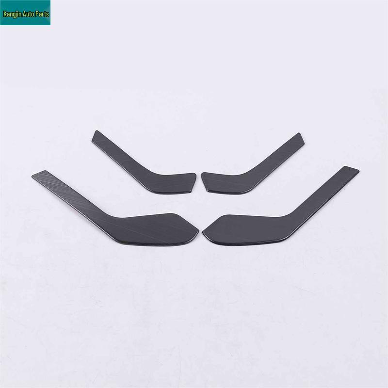 Black Titanium Stainless Steel Interior Mod Kit for 2019 Ford Focus: Glass Lift, Headlight & Steering Control