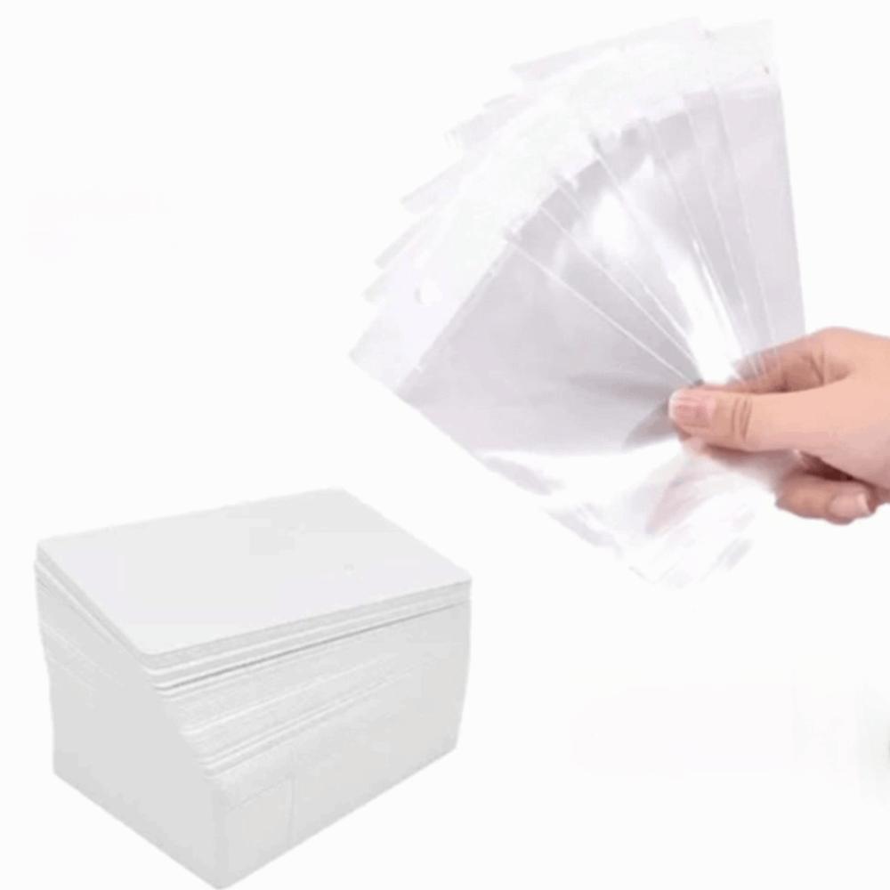 100pcs White Earring Cards Black Blank Jewelry Card Kraft Paper Jewelry Card Selling Jewelry