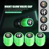 2026 Hot Sticker Luminous Car Wheel Tire Valve Caps Rim Stem Dust-proof Covers For Alfa Romeo 159 Giulietta Giulia 147 Mito 156
