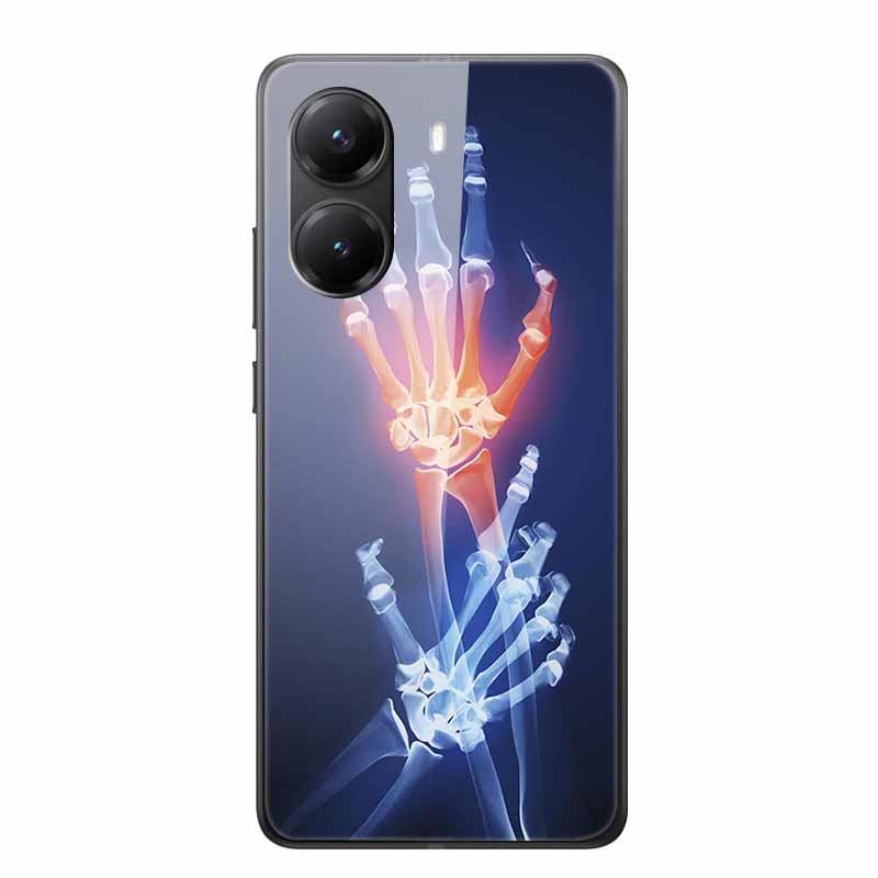 Glass Case For Poco X7 Pro Case X7Pro Hard Tempered Glass Back Cover Soft Bumper For Xiaomi Poco X7 Pro Case PocoX7 Pro Fundas