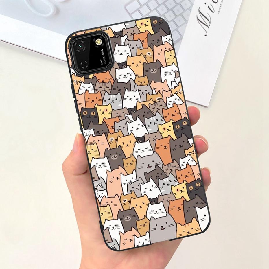 Case For Huawei Y5p Cute Animal Cartoon Candy Color Soft Silicone TPU Phone Bumper For Huawei Y5P 2020 Y 5P DRA-LX9 Back Cover
