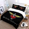 "Bon Jovi Heart Logo Bedding" Bedding Duvet Cover Set Duvet Cover Pillowcases (1 * Duvet Cover 2 * Pillowcases, without duvet insert)