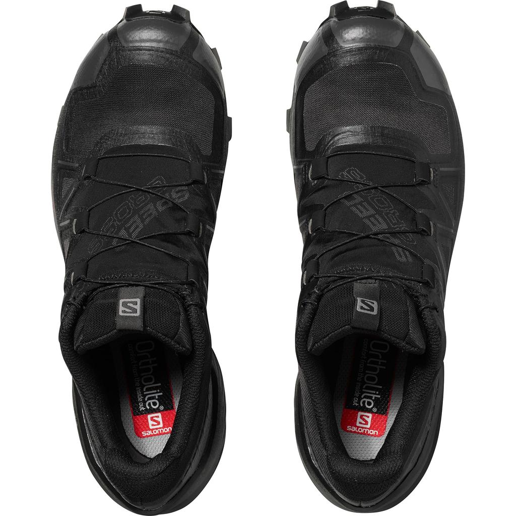 Женские ботинки для трейлраннинга Salomon SPEEDCROSS 5 GORE-TEX, Черный/Черный/Фантом, Размер 23,0 см