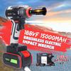 188V Brushless Cordless Electric Wrench Impact Socket Wrench 15000mAh Li-ion Battery Hand Drill Installation Power Tools