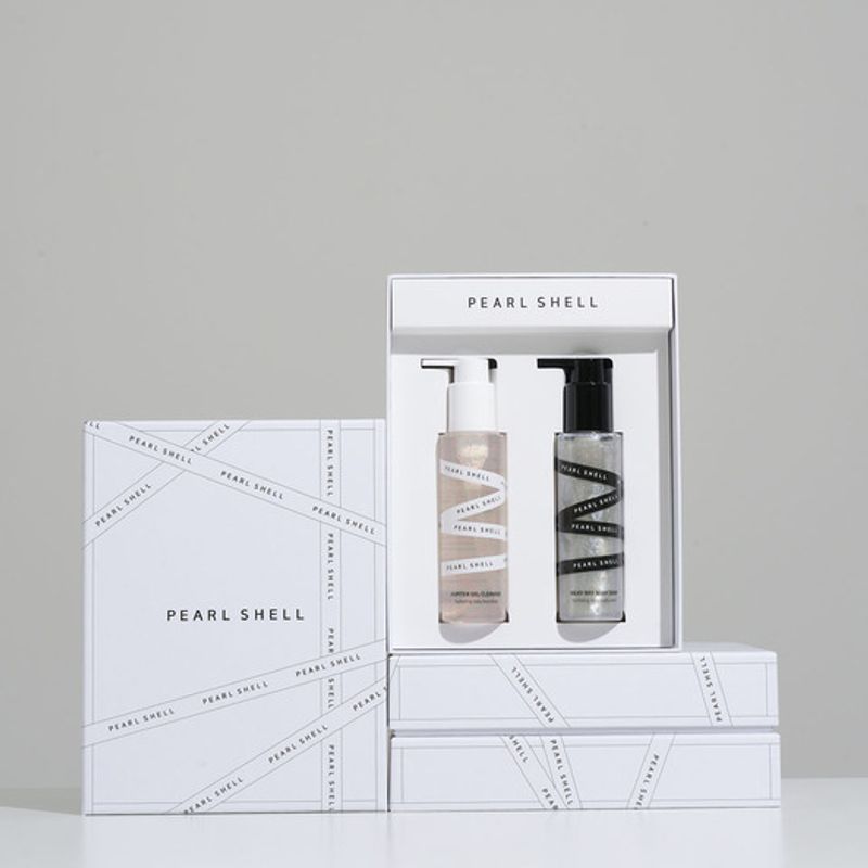 Pearl Shell Jupiter Gel Cleanser & Milky Way Body Soap Gift Set