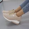Fashion New Women Wedges Sneakers Lace-Up Breathable Sports Shoes Casual Platform Female Footwear Ladies Vulcanized Shoes Sneakers Women