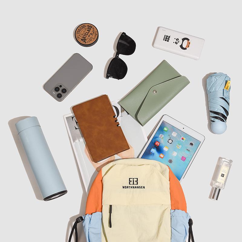 Легкий рюкзак дорожная сумка контрастного цвета школьный портфель для школьников