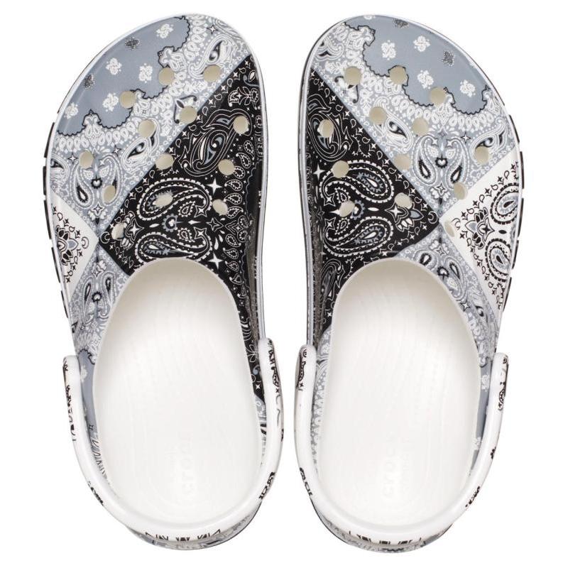 Crocs EVA Beyaka Locke Принт Кроксы Повседневные Удобные Пляжные Сандалии Унисекс Синие