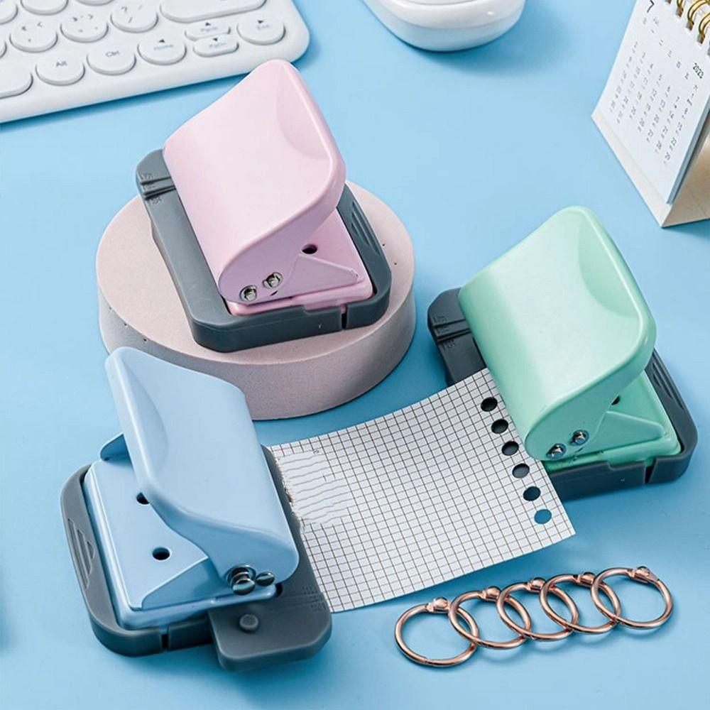 Manual Binding 6-hole Paper Punch DIY Scrafts DIY Hole Punch 5 Color Loose-leaf Punch Student