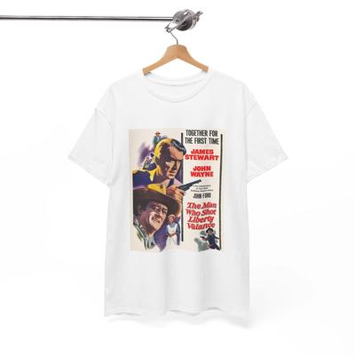 The Man Who Shot Liberty Valance Tshirt Vintage Poster Unisex Heavy Cotton Tee 3