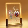 Персонализированные подарки для мамы, светодиодный ночник-фоторамка, акриловая табличка с фото, подарок на День матери, день рождения для мамы от дочери, сына, мужа,