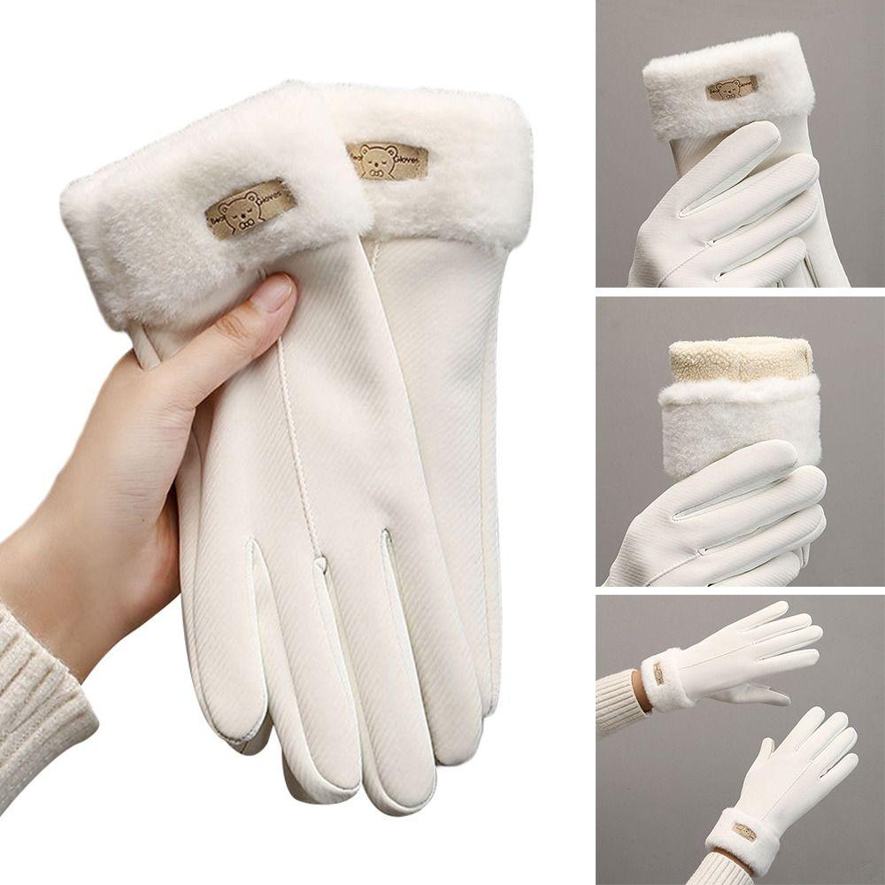 Touchscreen Women Winter Gloves Thick Driving Gloves Fashion Cycling Mittens Running