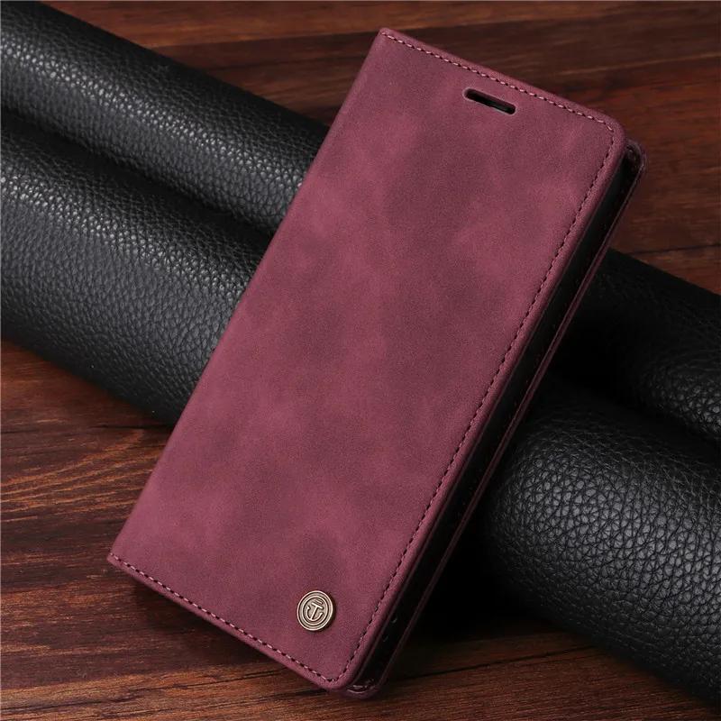 Leather Wallet Case For Samsung Galaxy S8 S9 S10 S20 S21 FE S22 S23 Plus S24 S25 Ultra Holder Flip Stand Phone Bags Cover