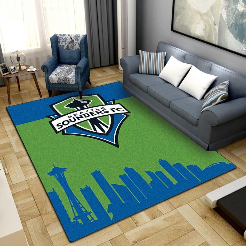 The Seattle Sounders FC Carpet Rug for Living Room Bedroom Home Sofa Decoration, Kids play Non-slip Floor Mat
