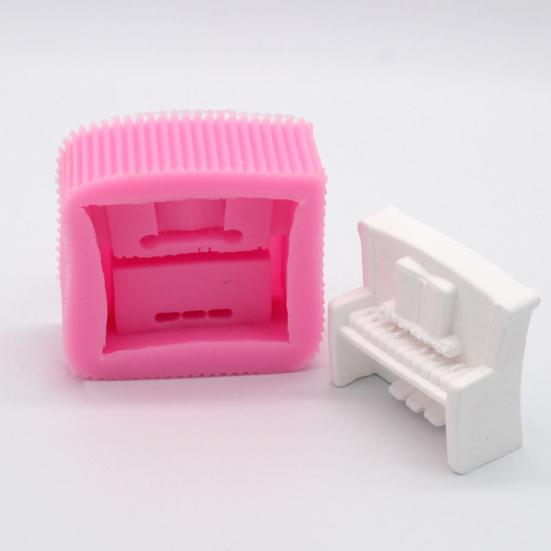 DIY силиконовая форма Sugarcraft 3D фортепиано торт кухонный инструмент для украшения формы для выпечки