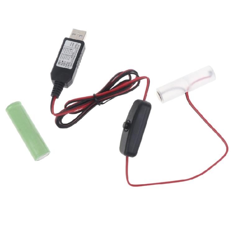Устранитель батарей AA 3V, USB-источник питания, заменяющий 2 батарейки 1,5 В, кабель-устранитель батарей для часов, праздничных огней