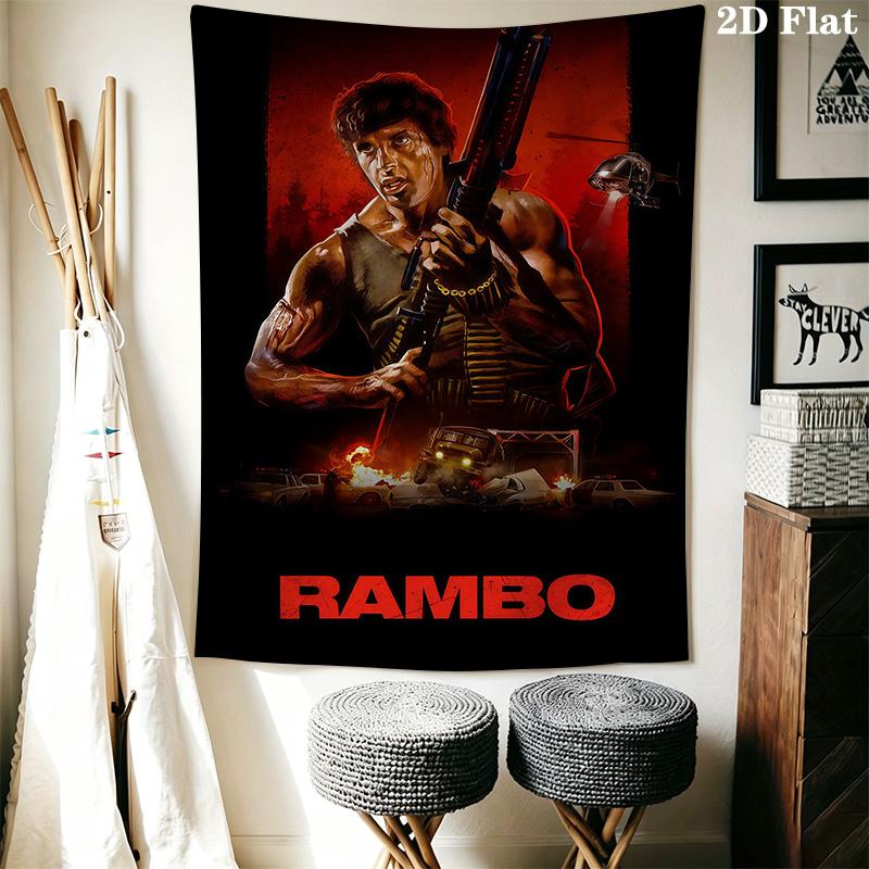 Rambo First Blood Part Ii Threepiece Set 1 Duvet Cover 2 Pillowcase Without Core Soft And Comfortable Duvet Cover And Pillowcase Bedding Set
