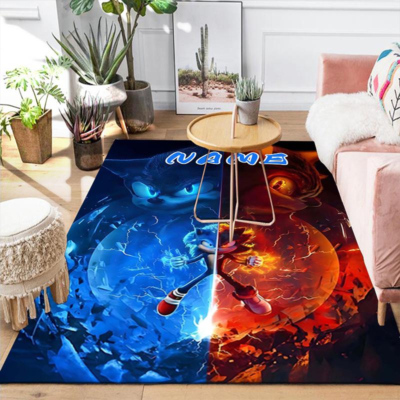 Custom 1Pc Sonic Adventure Rug Office Carpet Indoor Outdoor Entrance Doormat Nonslip Soft And Comfortable Living Room D2915333