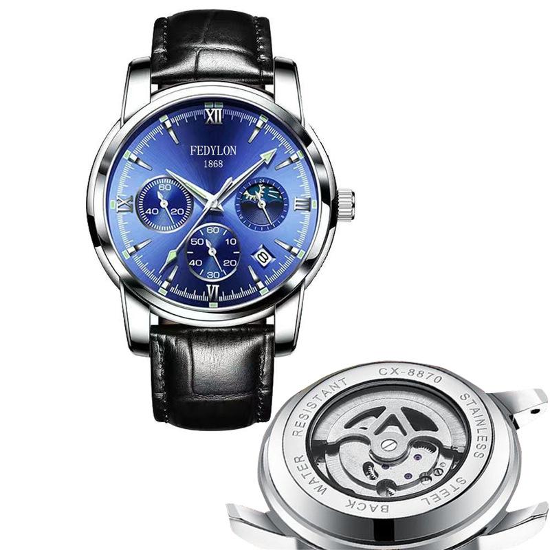 Полностью автоматические немеханические часы мужские водонепроницаемые светящиеся полые часы с турбийоном мужские часы Business Trend Watch