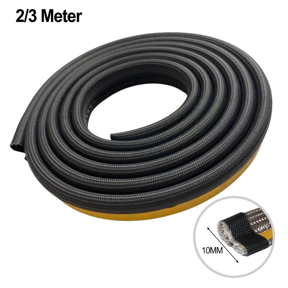 Door Seal Stove Rope Fire Glue Glass Yarns Log Woodburner Thermal Insulation 1pcs Black Brand New High Quality