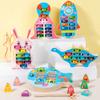 Children'S Early Education Puzzle Color Alphanumeric Cognitive Pairing Fishing Wooden Desktop Interactive Game