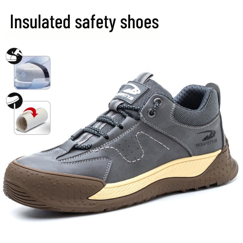 6KV Insulated Anti-Smash & Puncture Microfiber Leather Work Shoes for Electricians – Comfortable & Wear-Resistant Protection