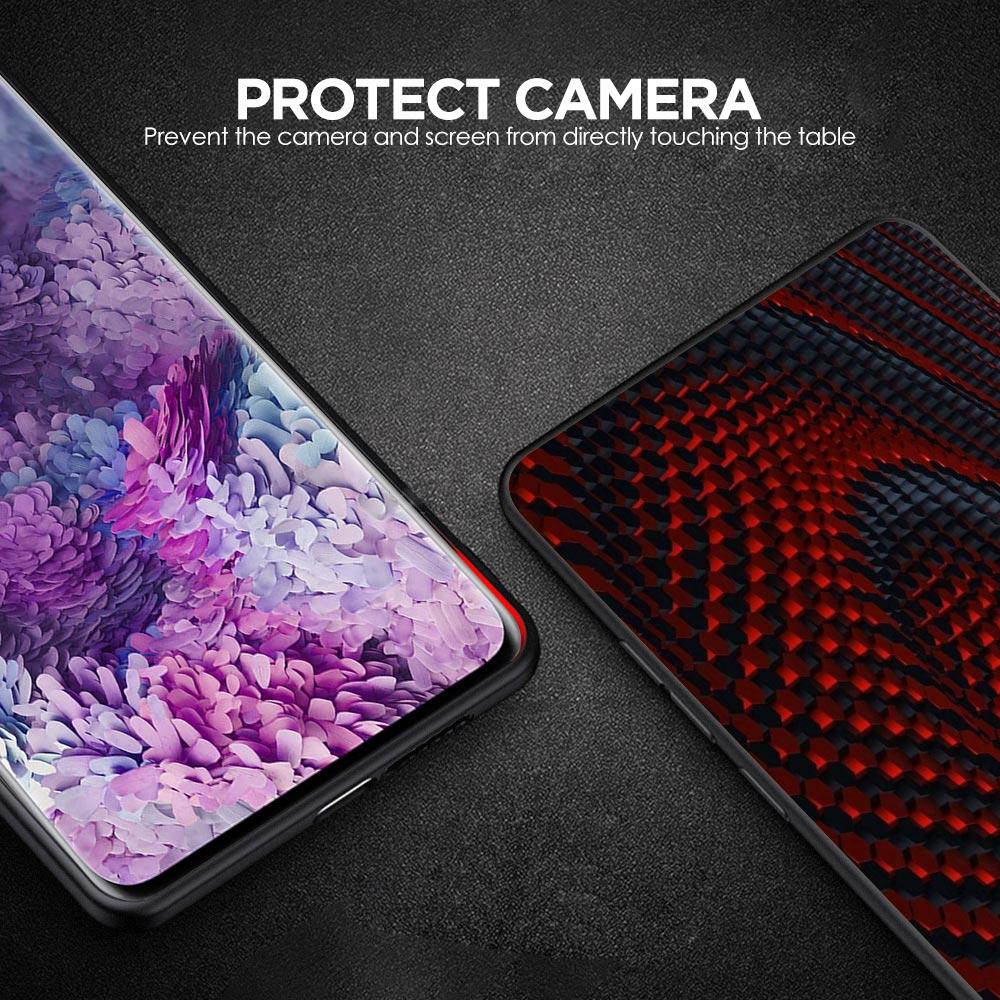 Black Red Ripple Art Phone Case for Samsung Galaxy A55 A35 A17 A07 A15 A13 A25 A51 A71 A72 A73 A32 A52 A52S A41 Soft TPU Shell