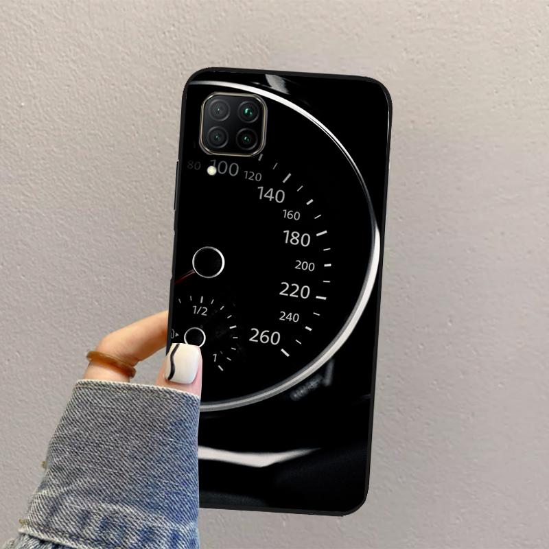 Cool Retro Speedometer For Huawei Nova Y70 Y90 Y60 Y73 Y72 Y61 Y91 12s 12i 11i 8i 9 10 SE P40 Lite P60 P30 Pro Case