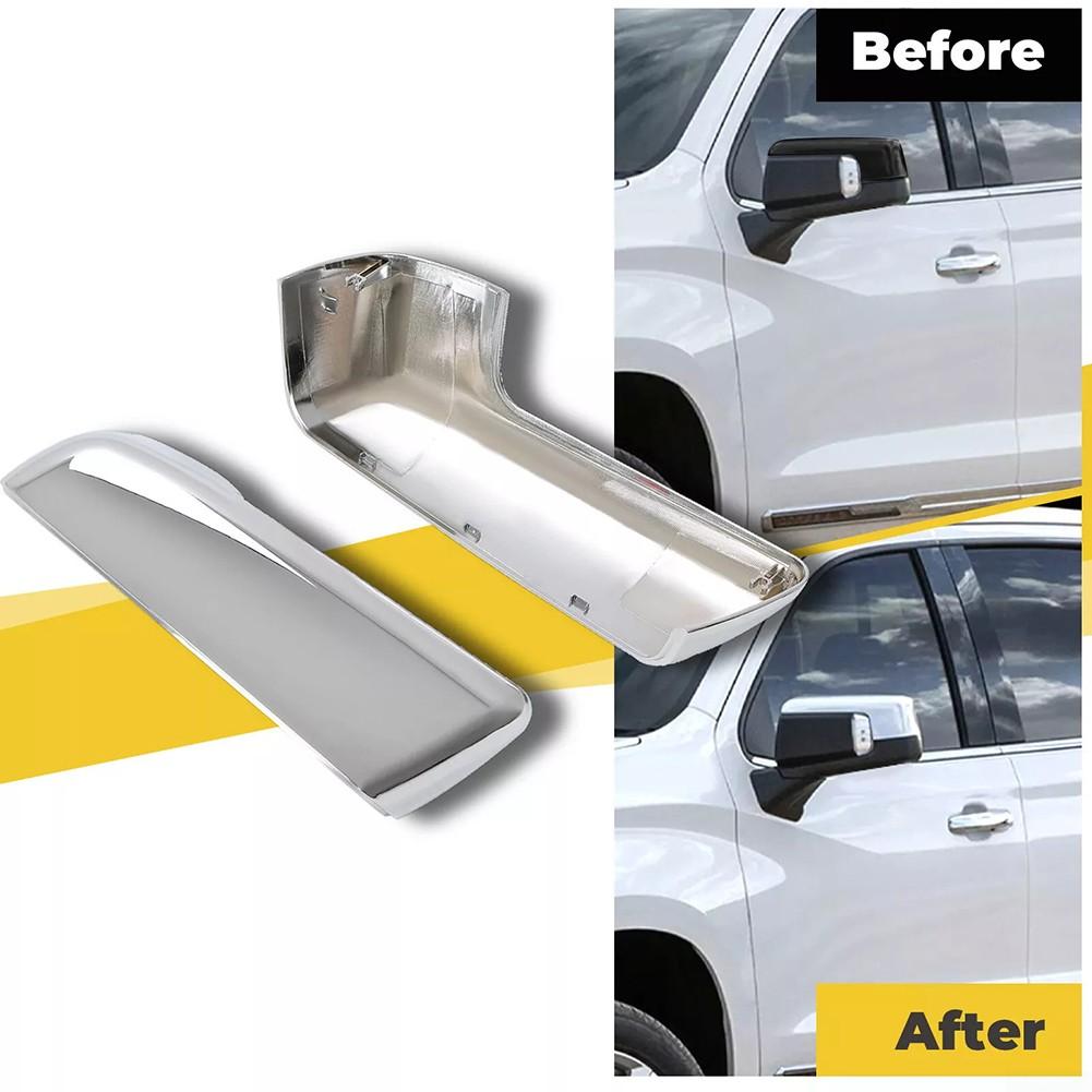 Зеркальные накладки хром серебристый для Chevy 2019-24 для Sierra 1500 для GMC #84328137