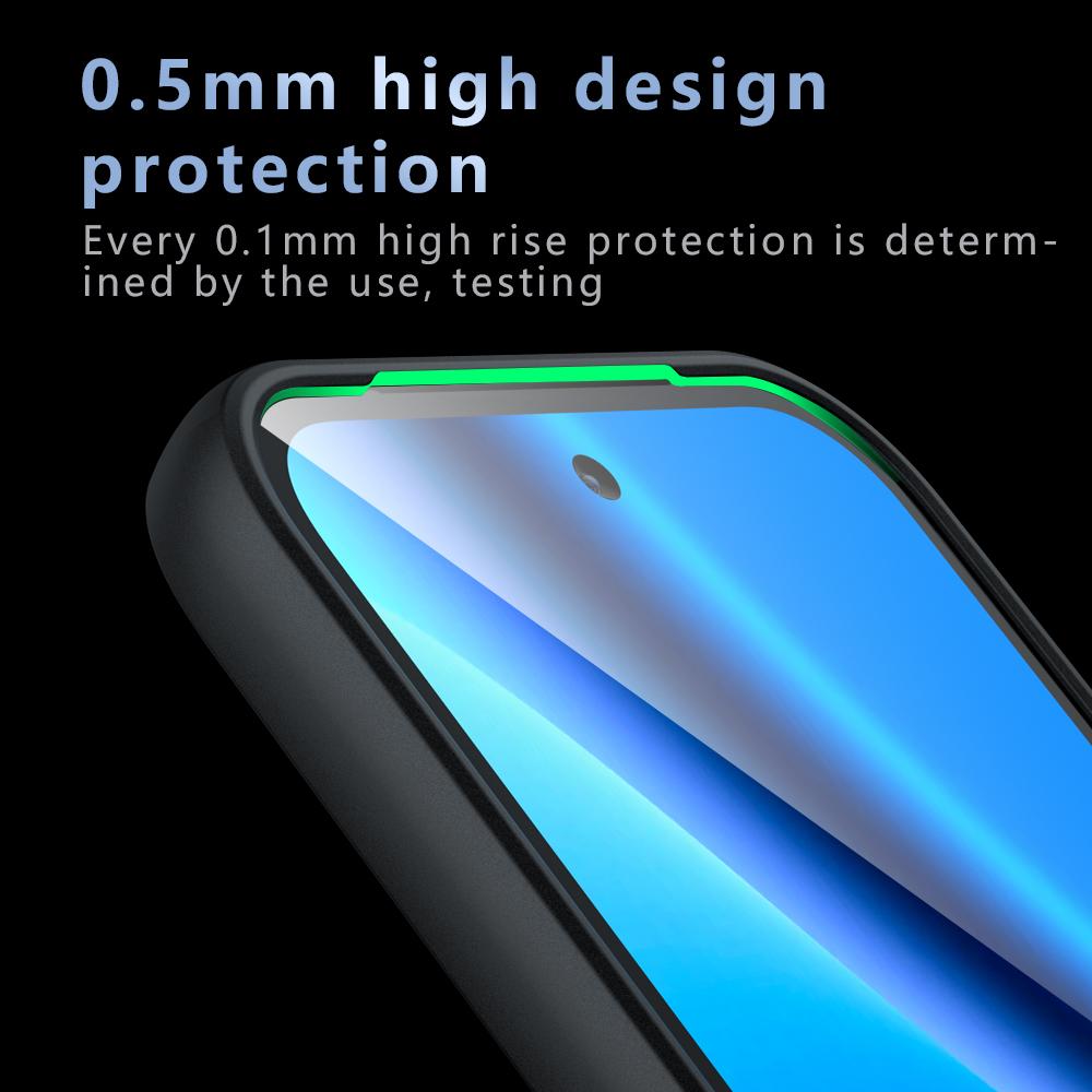 Для Google Pixel 10a Чехол Skin-Touch ТПУ + ПК Матовая Задняя Крышка Телефона, Прозрачный Черный