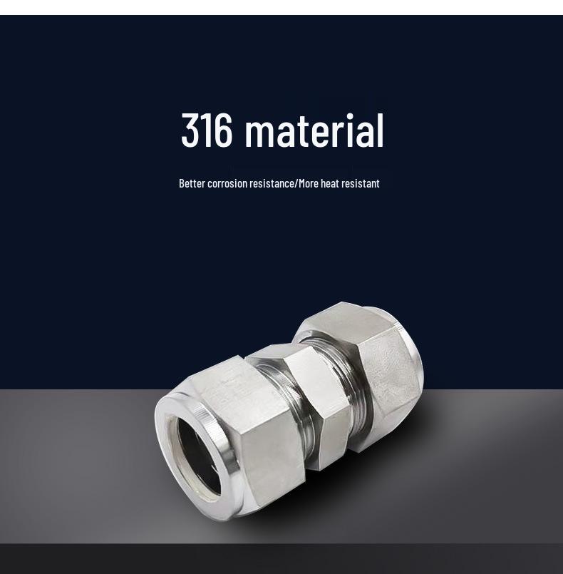 Фитинг из нержавеющей стали 316 с двойной втулкой, SS-6M0-6
