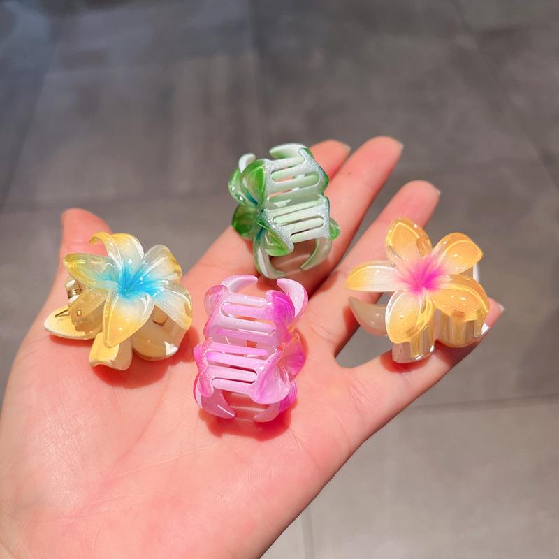 Plumeria Candy Color Fairy Hair Clip - Elegant Shark Clip Accessory