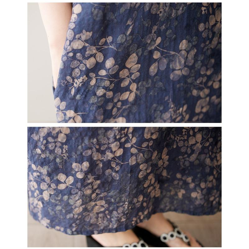 Dimanaf 2025 Лето Плюс Размер Длинное Платье Базовое Женское Повседневное Свободное Винтажное Платье Оверсайз с V-образным вырезом Новое Платье С Принтом