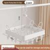 square 24-clip plastic rack with shoe hanger (2-pack)