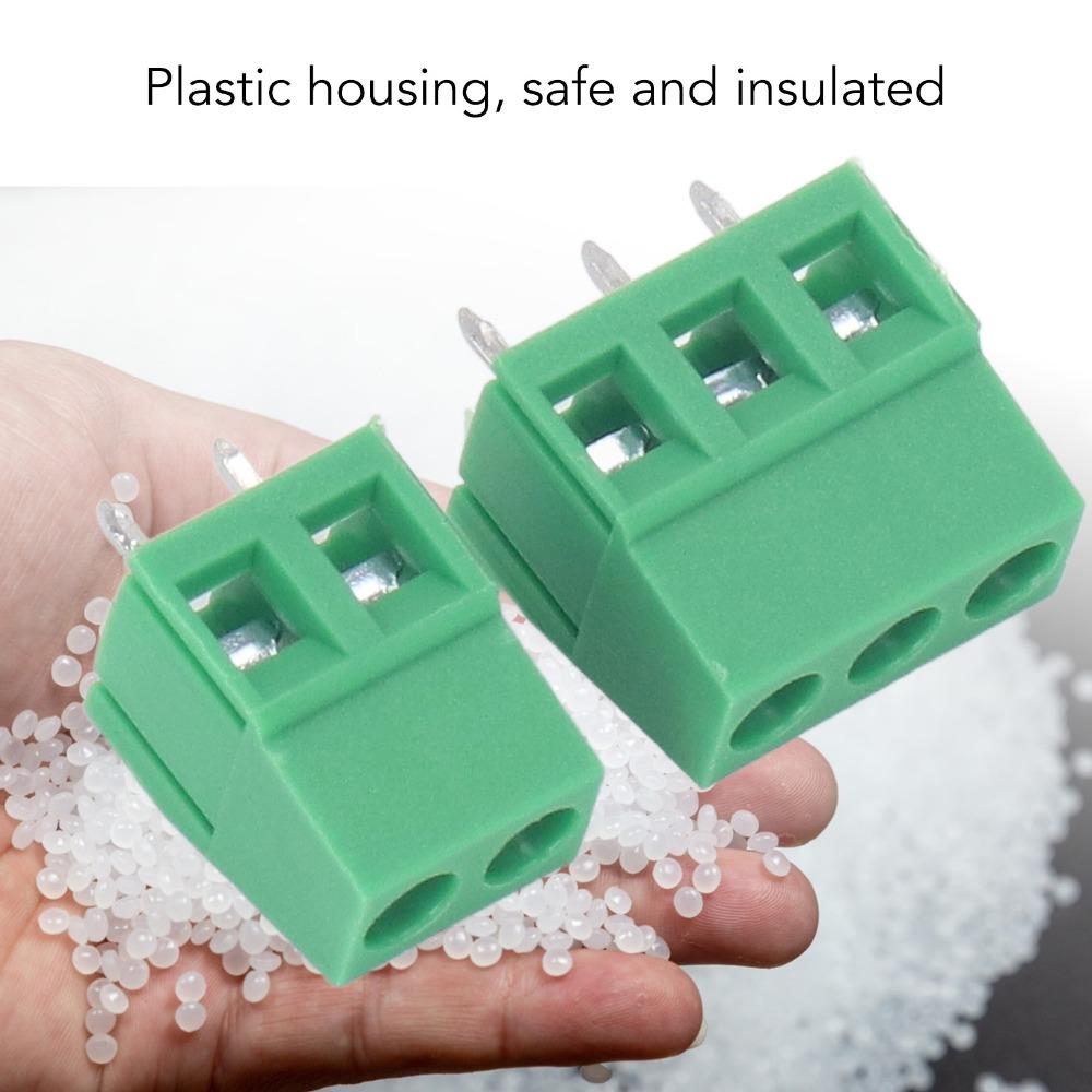80 шт. KF128 2P 3P Винтовая клеммная колодка Шаг 5 мм Соединитель клемм для проводки Электрические проекты
