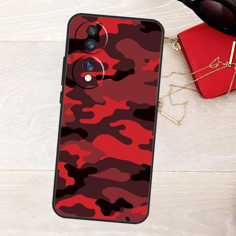 Camouflage Camo Case For Honor Magic 8 5 6 7 Lite 50 70 90 200 400 Pro X8b X8c X9a X9b X9c X9d Win RT Cover